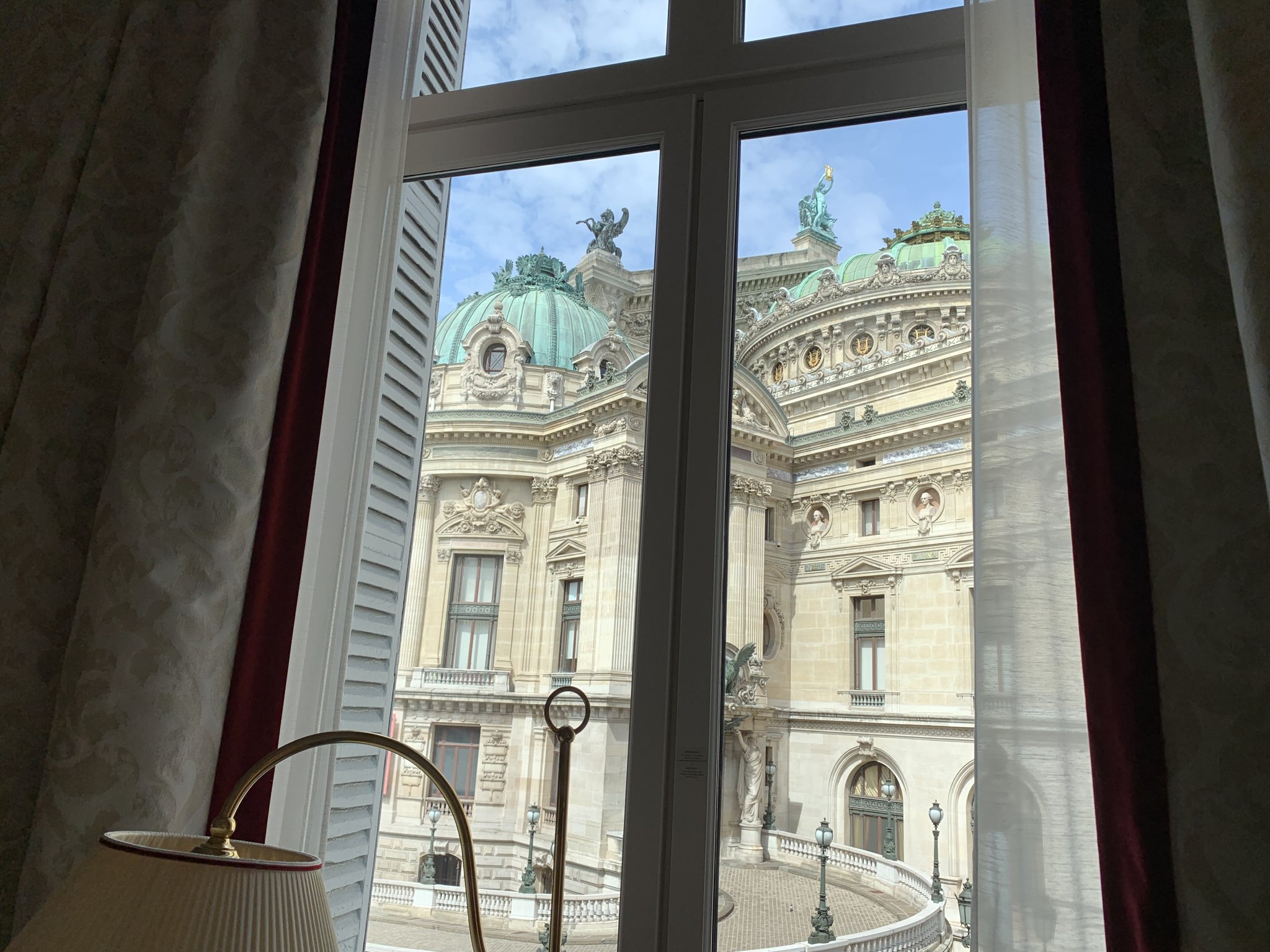 Palais Garnier opera view from an Opera View category room at InterContinental Paris le Grand